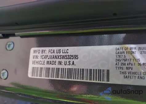 2025 Jeep Wrangler 2-Door Sport S 4X4 из США, поврежденный, VIN 1C4PJXANXSW532595